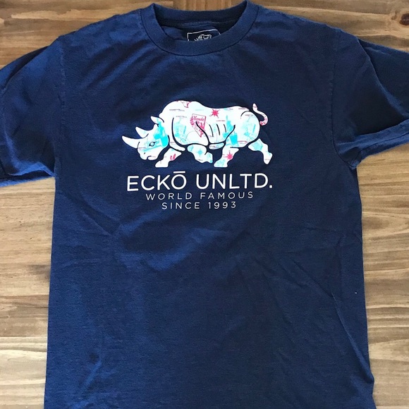 Blue Ecko graphic  t-shirt Sz M - Picture 3 of 6